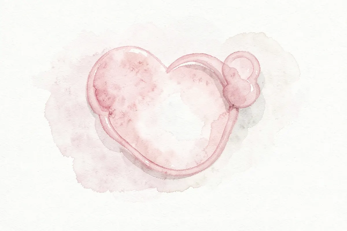 Gráfico simples mostrando um ciclo menstrual com as fases indicadas, com foco no retorno após o parto.