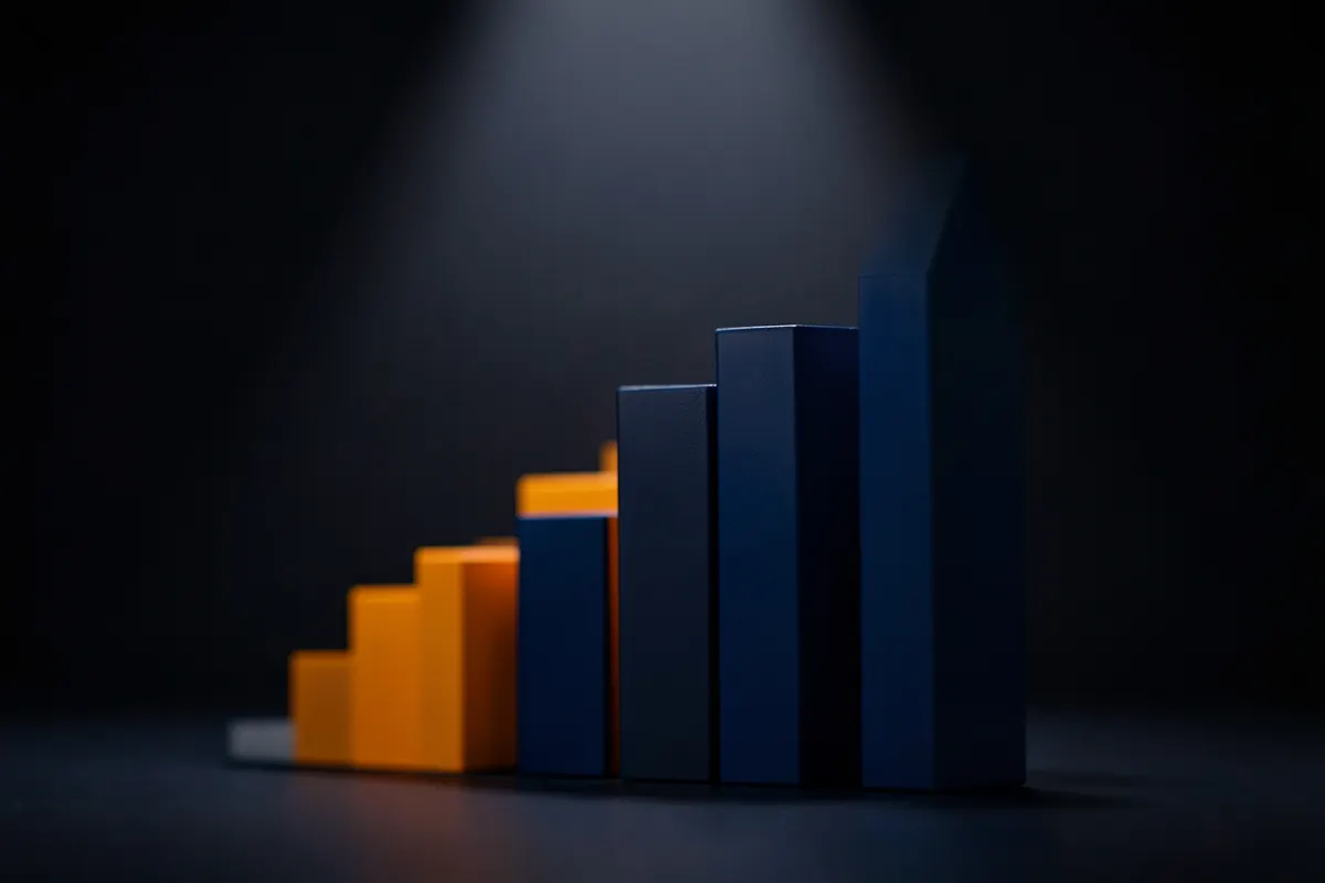 Gráfico de barras ascendente com o título 'Melhores Plataformas de E-commerce 2026' em destaque.