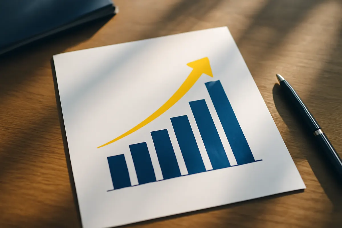 importância do social selling, gráfico de crescimento de vendas