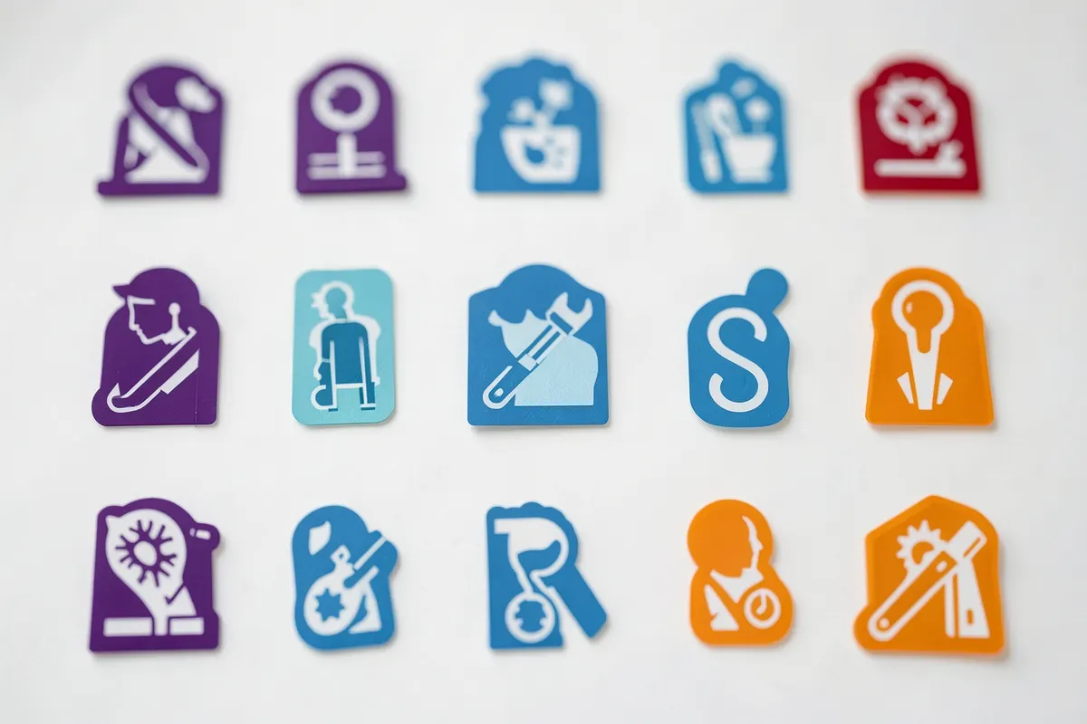 Diagrama simples mostrando diferentes tipos de riscos (físicos, químicos, biológicos, ergonômicos, acidentes) representados por ícones.