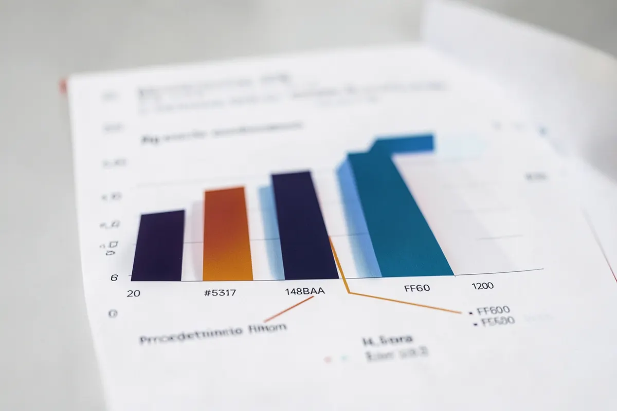 Gráfico de barras mostrando o aumento da produtividade e a diminuição do absenteísmo em uma empresa após a implementação de programas de fisioterapia do trabalho.
