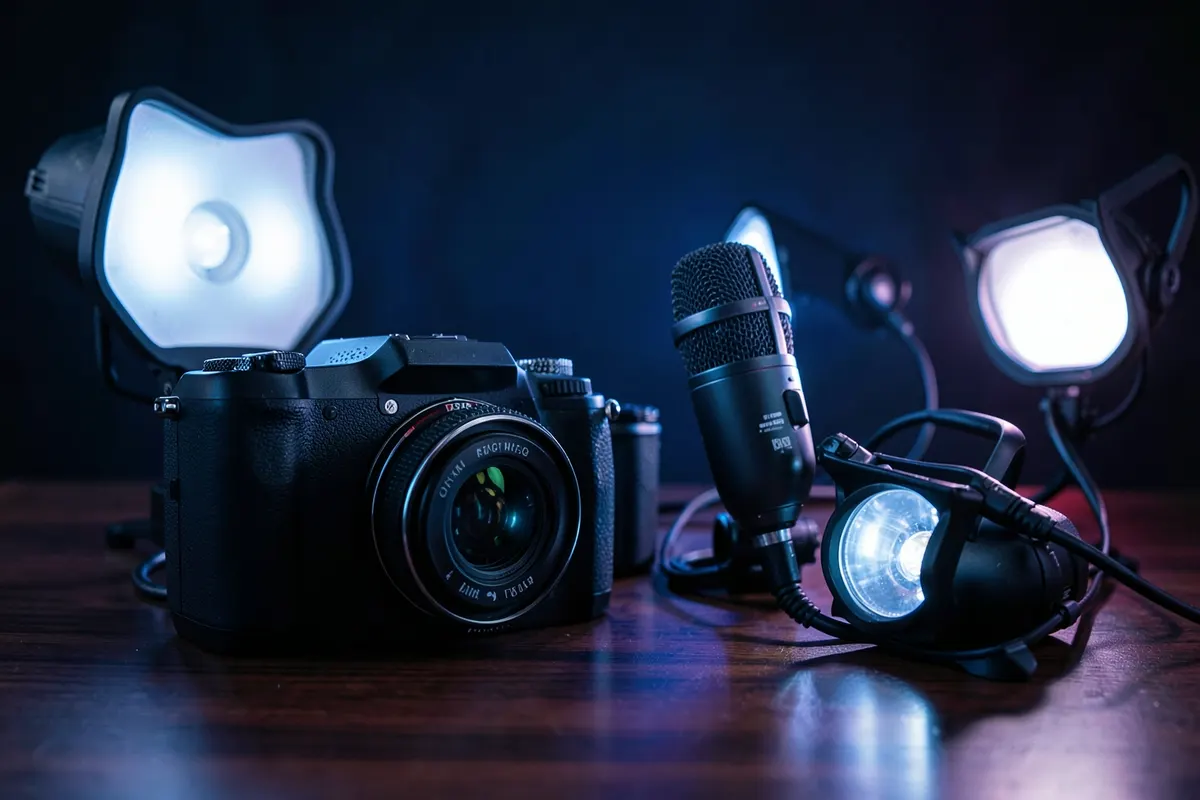 Equipamento de gravação de vídeo profissional