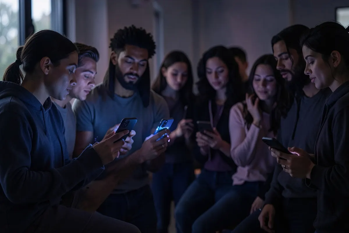 Pessoas assistindo vídeos populares no YouTube