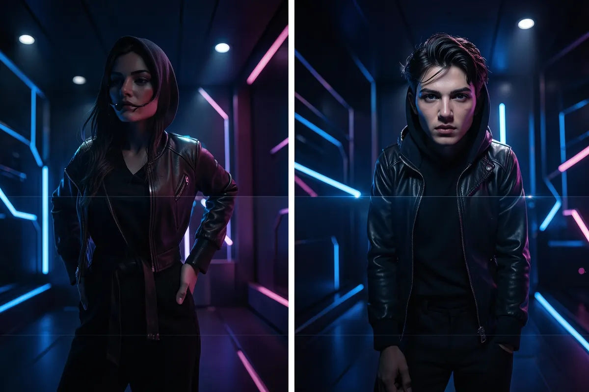 Montagem de diferentes formatos de vídeos curtos como Reels, TikTok e Shorts em uma tela dividida