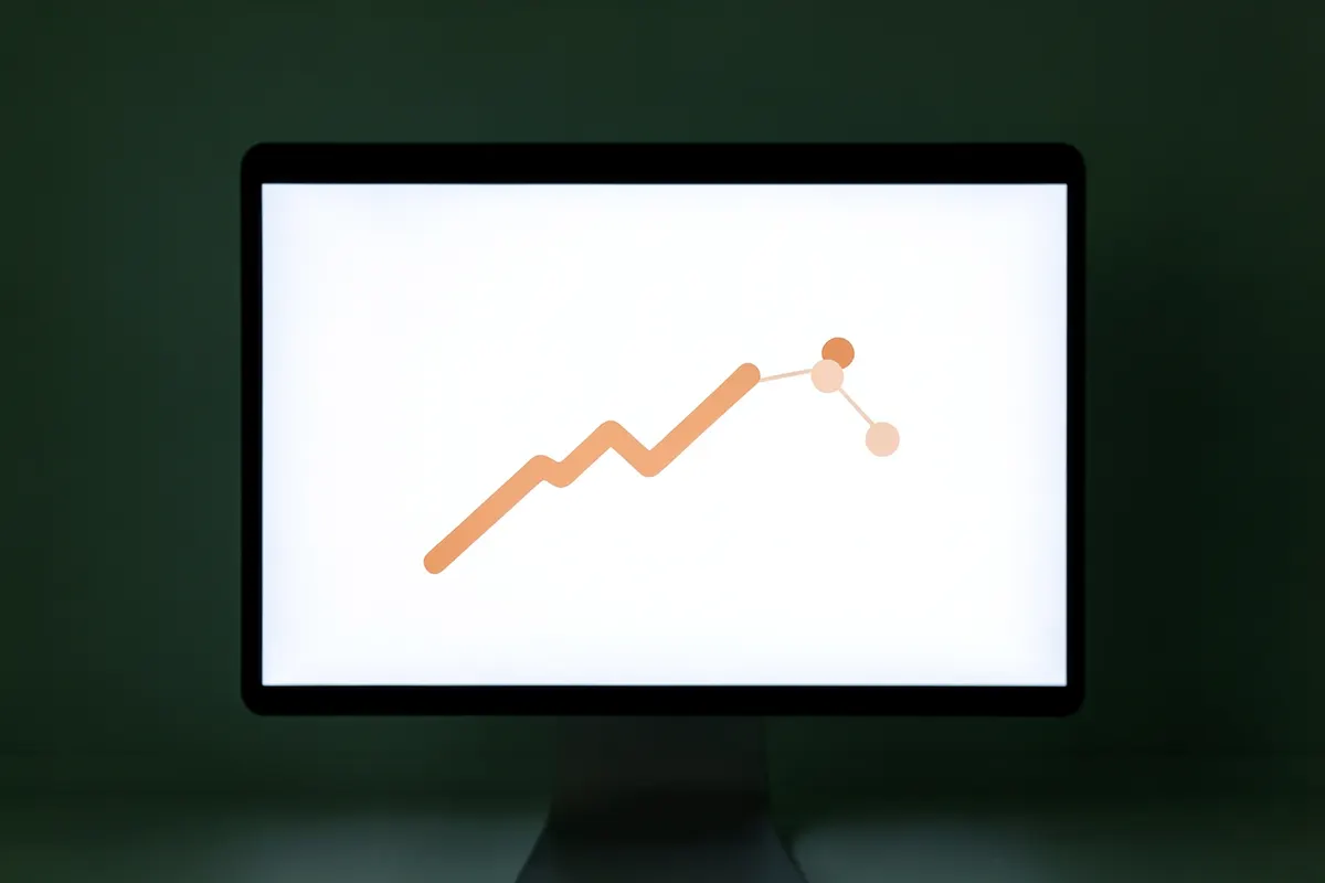 Seção 8: Uma ilustração de um ícone de computador exibindo um gráfico de saúde mental positivo, com um símbolo de conexão ao lado, representando consulta online.