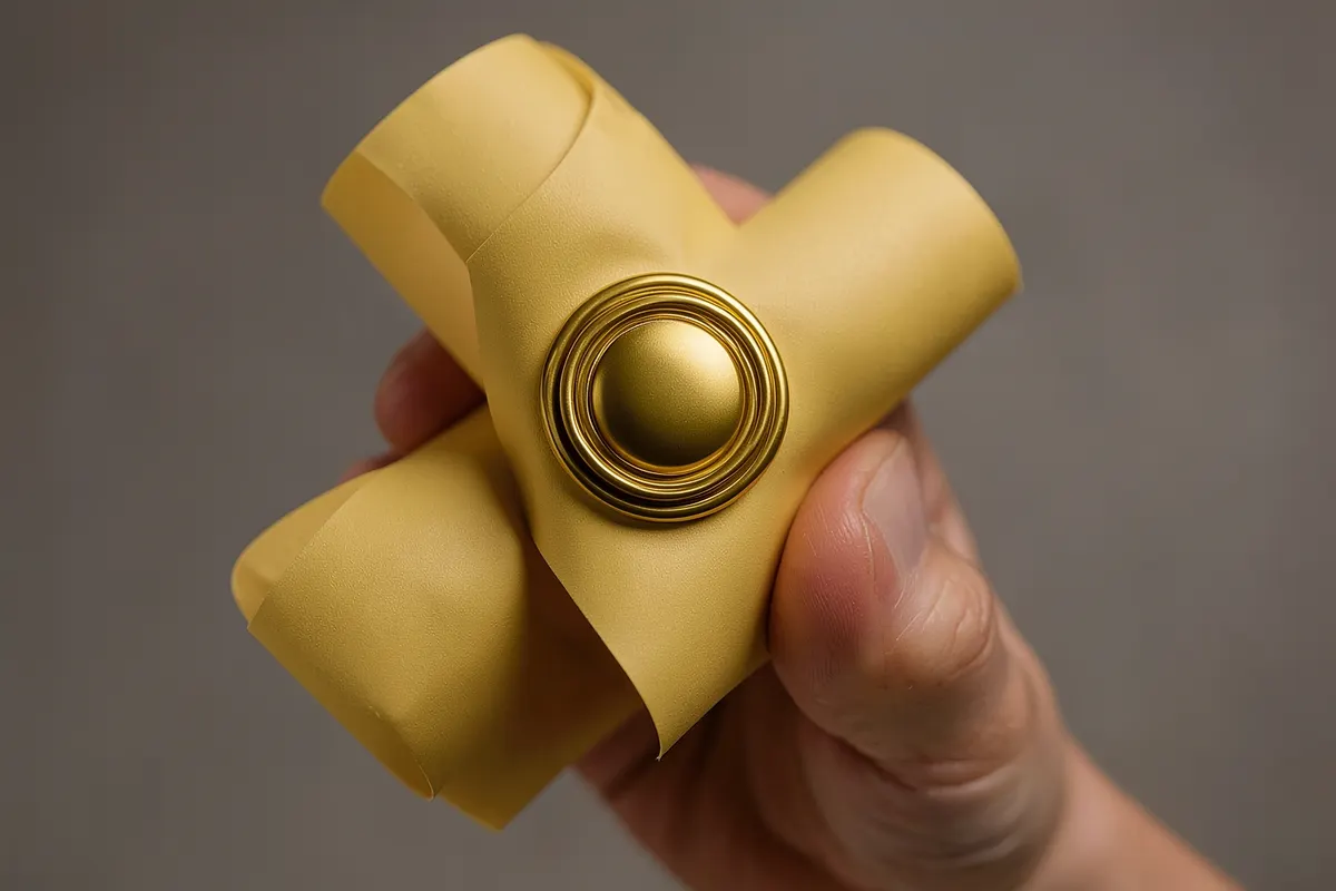 Mão segurando um certificado com um selo dourado, simbolizando conquista.