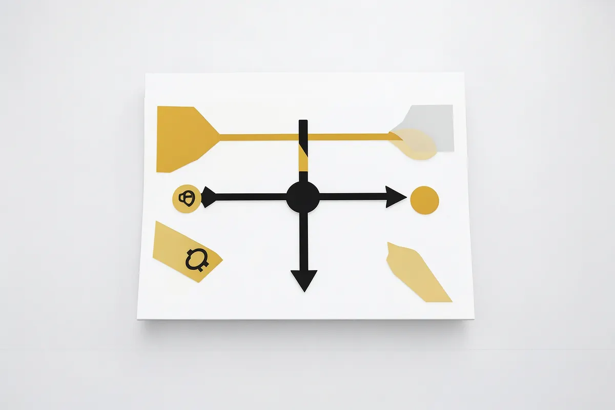 Diagrama de fluxo mostrando como funciona o tráfego pago com setas e ícones.
