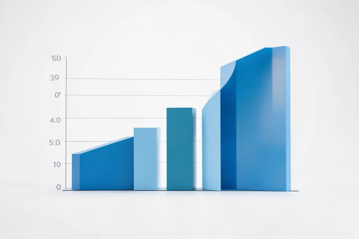 Gráfico de barras mostrando o crescimento de adoção de sistemas ERP em nuvem ao longo do tempo.