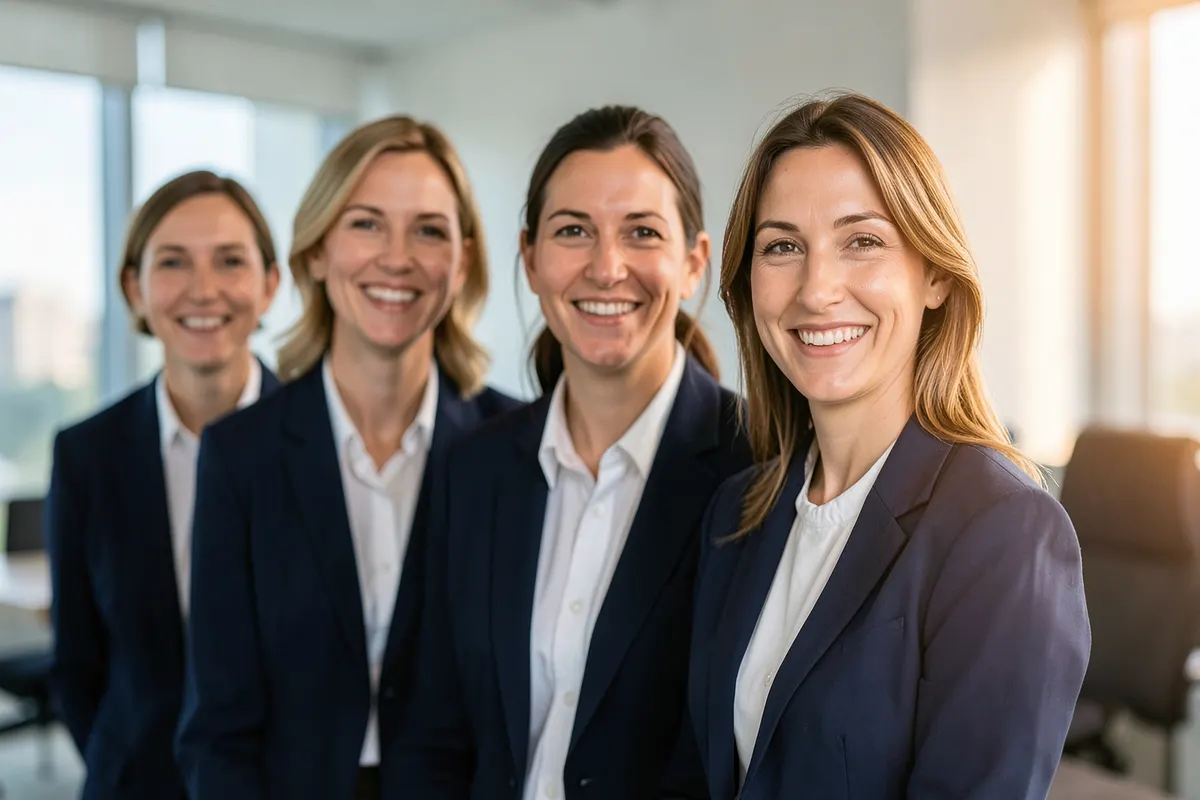 Pessoas com sorrisos saudáveis e confiantes, indicando aptidão para o clareamento dental.