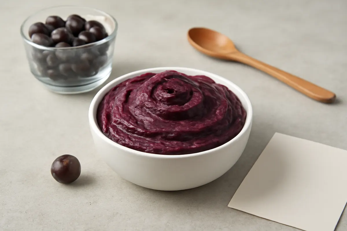 Comparação de calorias entre açaí e pera em um gráfico